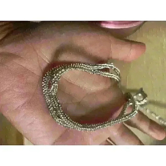 womens pink barbiecore strappy square toe block heel platform SZ 7.5 rhinestone - Picture 13 of 14